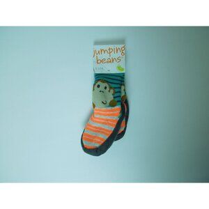 Jumping Beans Baby Boy Toddler Monkey Slipper Sock Size 6-12 Months